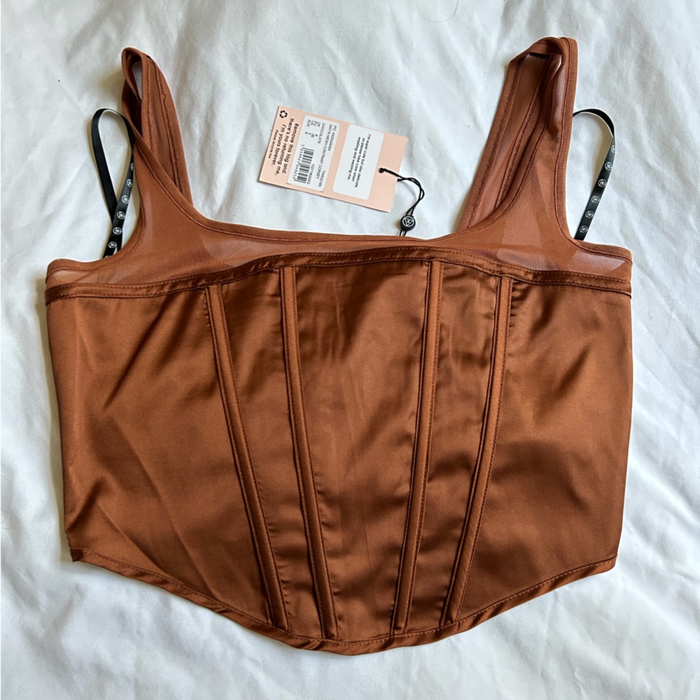 Satin corset